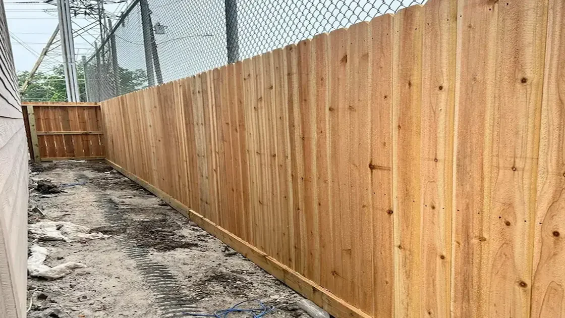 Professional fence installation service in Houston Texas by Polc Aj Fence