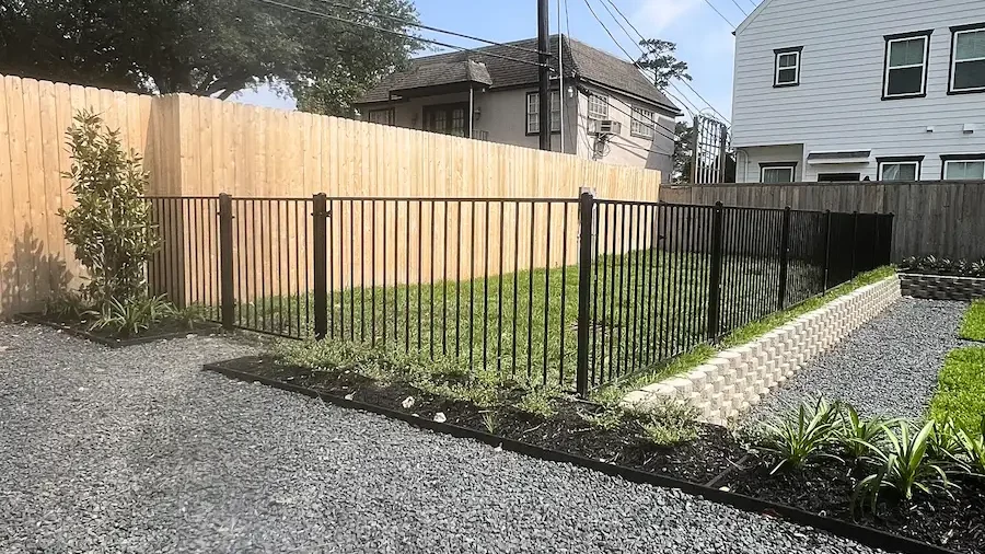 Metal commercial fence Houston