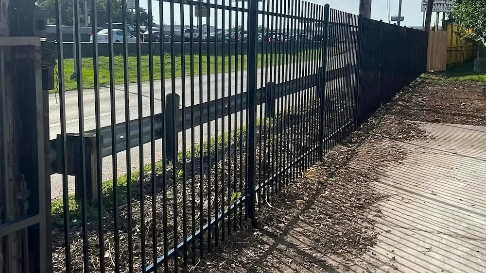 Commercial metal fencing Houston Texas