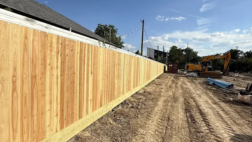 Cedar fence installation for homes Houston